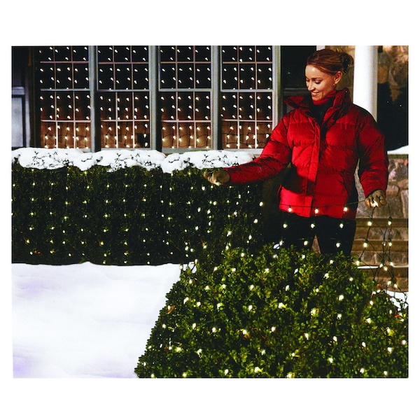 Celebrations Celebrations Incandescent Clear 150 ct Net Christmas Lights 6 ft. P92M41A1 - main